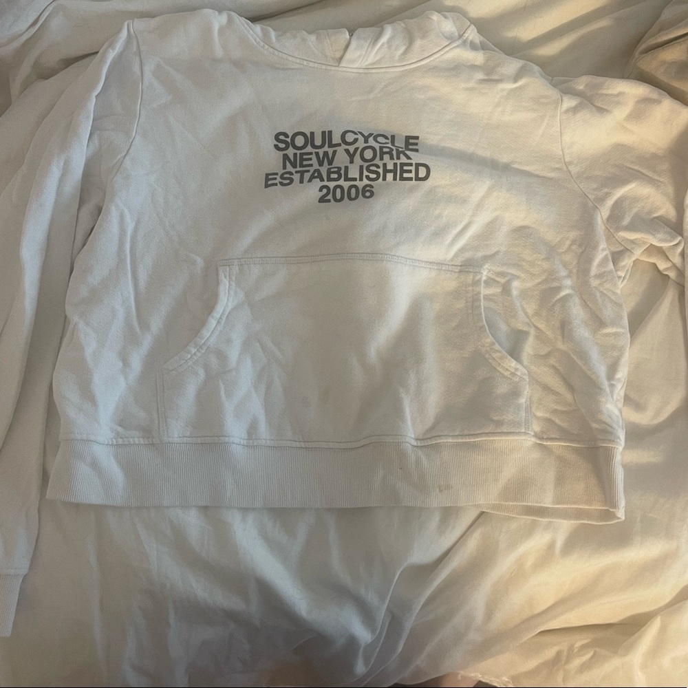 Cropped SoulCycle hoodie